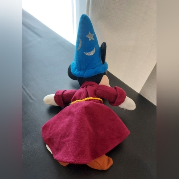 Vintage Disney Store Sorcerer Mickey Mouse Fantasia 9in Bean Bag Plush - Picture 4 of 8